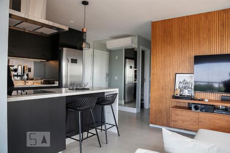 Sala+cozinha de apartamento para alugar com 2 quartos, 70m² em Jardim América, São Paulo