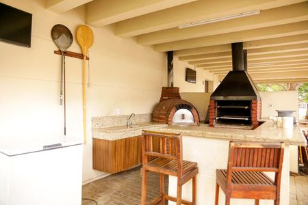 Apartamento à venda com 65m², 3 quartos e 1 vagaChurrasqueira e forno de pizza
