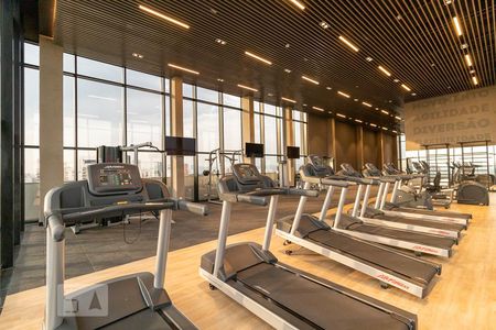 Studio para alugar com 34m², 1 quarto e sem vaga Studio para alugar com 34m², 1 quarto e sem vagaAcademia