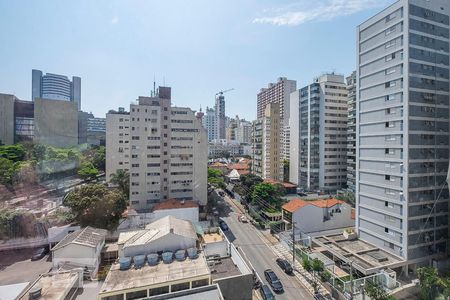 Studio - Varanda Vista de kitnet/studio para alugar com 1 quarto, 30m² em Cerqueira César, São Paulo