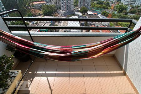 Varanda da Sala de apartamento para alugar com 3 quartos, 74m² em Vila Andrade, São Paulo