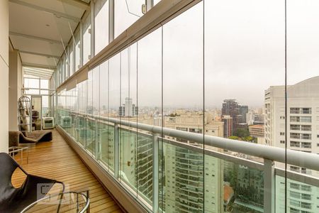 Varanda da Sala de apartamento à venda com 2 quartos, 187m² em Cerqueira César, São Paulo