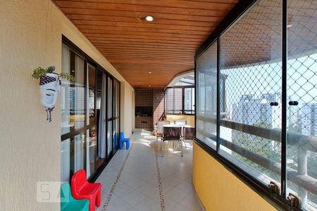 Varanda da Sala de apartamento à venda com 4 quartos, 173m² em Vila Andrade, São Paulo