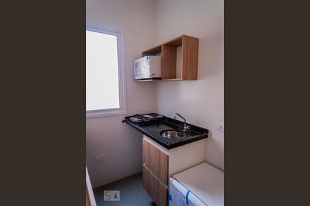 Quarto e Cozinha de kitnet/studio para alugar com 1 quarto, 10m² em Vila São Pedro, Santo André