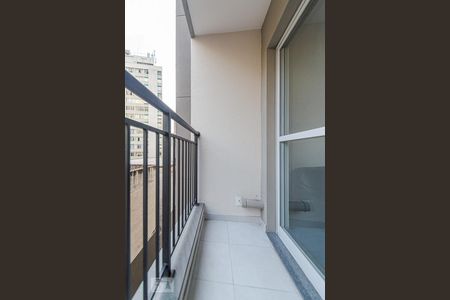 Varanda da Sala de apartamento à venda com 1 quarto, 28m² em República, São Paulo