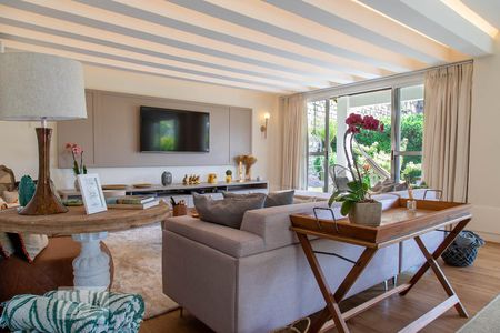 Sala de casa de condomínio para alugar com 4 quartos, 400m² em Recreio dos Bandeirantes, Rio de Janeiro