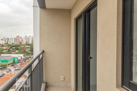 Varanda  de kitnet/studio à venda com 1 quarto, 25m² em Indianópolis, São Paulo