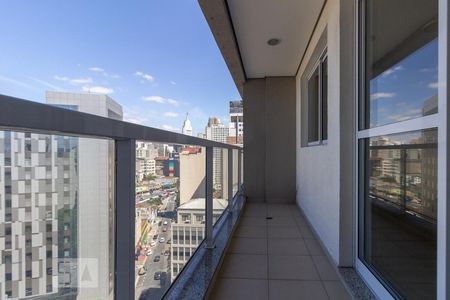 Varanda de kitnet/studio à venda com 1 quarto, 32m² em Centro, São Paulo