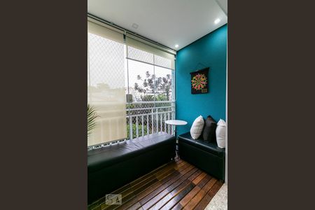 Varanda da Sala de apartamento à venda com 3 quartos, 65m² em Chácara Seis de Outubro, São Paulo