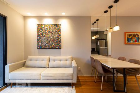 Sala/Cozinha de apartamento para alugar com 1 quarto, 39m² em Campos Elíseos, São Paulo