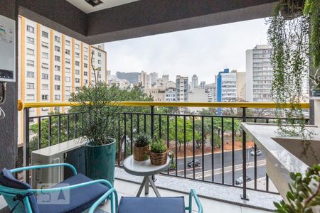 Apartamento para alugar com 39m², 1 quarto e 1 vagaSacada da Sala