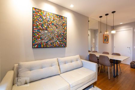 Sala/Cozinha de apartamento para alugar com 1 quarto, 39m² em Campos Elíseos, São Paulo