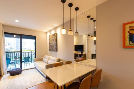 Sala/Cozinha de apartamento para alugar com 1 quarto, 39m² em Campos Elíseos, São Paulo