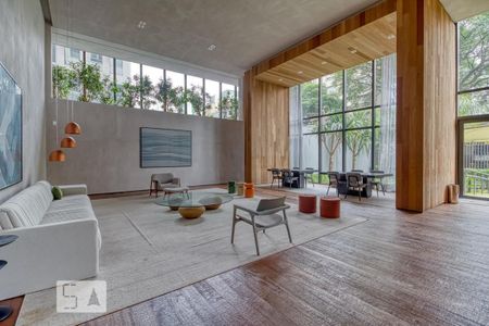 Studio para alugar com 44m², 1 quarto e 1 vaga Studio para alugar com 44m², 1 quarto e 1 vagaHall Social