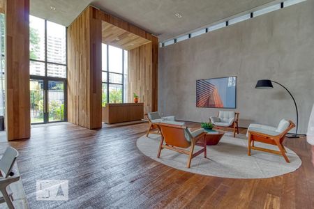 Studio para alugar com 44m², 1 quarto e 1 vaga Studio para alugar com 44m², 1 quarto e 1 vagaHall Social