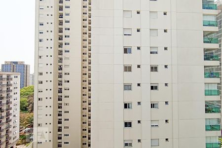 Vista da varanda da sala e quarto de apartamento para alugar com 1 quarto, 50m² em Alphaville Industrial, Barueri
