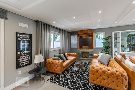 Sala de casa de condomínio à venda com 3 quartos, 287m² em Pedra Redonda, Porto Alegre