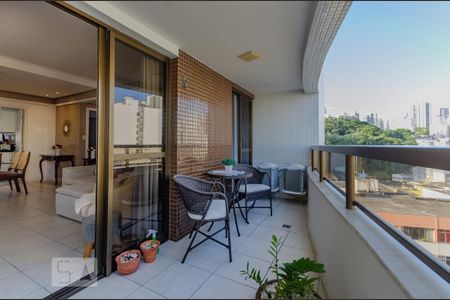 Varanda da Sala de apartamento para alugar com 3 quartos, 116m² em Barra, Salvador