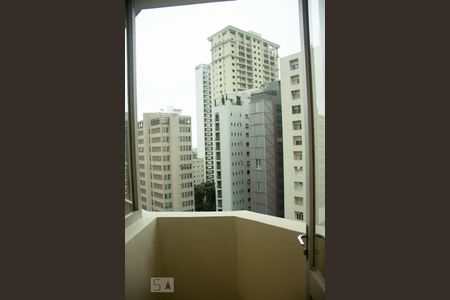 Varanda da Sala de apartamento para alugar com 1 quarto, 55m² em Jardim Paulista, São Paulo