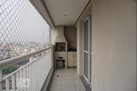 Varanda da Sala com Churrasqueira de apartamento para alugar com 3 quartos, 70m² em Chácara Seis de Outubro, São Paulo