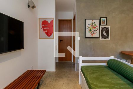 Sala de apartamento para alugar com 1 quarto, 36m² em Brooklin Paulista, São Paulo