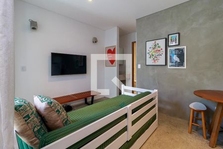 Sala de apartamento para alugar com 1 quarto, 36m² em Brooklin Paulista, São Paulo