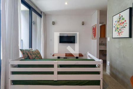 Sala de apartamento para alugar com 1 quarto, 36m² em Brooklin Paulista, São Paulo