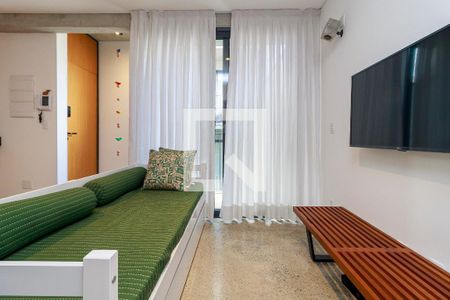 Sala de apartamento para alugar com 1 quarto, 36m² em Brooklin Paulista, São Paulo