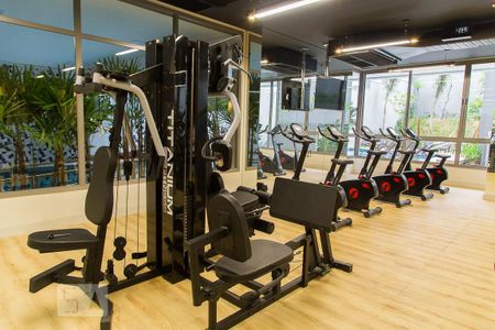 Studio para alugar com 27m², 1 quarto e sem vaga Studio para alugar com 27m², 1 quarto e sem vagaÁrea comum - Academia