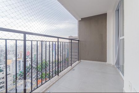 Varanda da Sala de apartamento para alugar com 1 quarto, 36m² em Consolação, São Paulo
