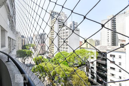 Varanda - Vista de apartamento à venda com 1 quarto, 37m² em República, São Paulo