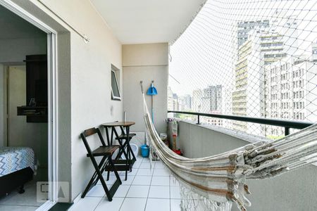 Varanda de apartamento para alugar com 1 quarto, 37m² em República, São Paulo