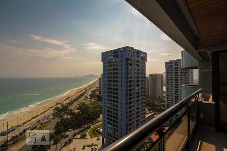 Varanda da Sala de apartamento para alugar com 1 quarto, 80m² em Barra da Tijuca, Rio de Janeiro