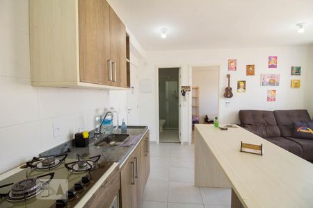 Sala - Cozinha de apartamento para alugar com 1 quarto, 35m² em Cambuci, São Paulo
