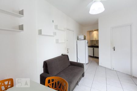 Sala/Cozinha de apartamento à venda com 1 quarto, 37m² em Indianópolis, São Paulo