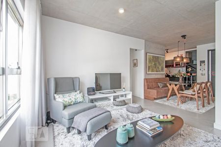 Sala de Estar e Sala de Jantar de apartamento para alugar com 2 quartos, 73m² em Jardim das Acácias, São Paulo
