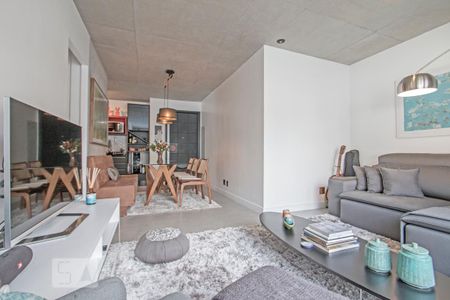 Sala de Estar e Sala de Jantar de apartamento para alugar com 2 quartos, 73m² em Jardim das Acácias, São Paulo