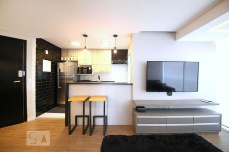 Sala - Cozinha de apartamento à venda com 2 quartos, 51m² em Chácara Santo Antônio (zona Sul), São Paulo