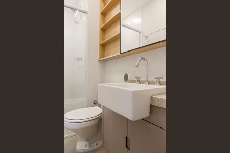 Studio para alugar com 26m², 1 quarto e sem vaga Studio para alugar com 26m², 1 quarto e sem vagaBanheiro