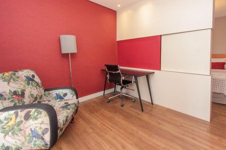 Sala de kitnet/studio para alugar com 1 quarto, 33m² em Paraíso, São Paulo