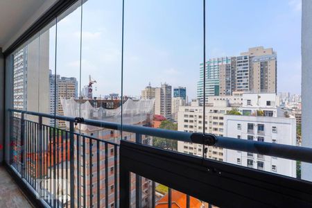 Varanda de apartamento à venda com 1 quarto, 37m² em Consolação, São Paulo