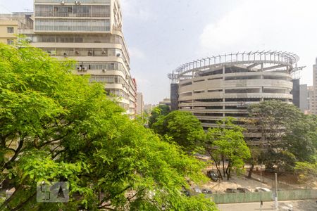 Vista do Quarto de apartamento para alugar com 1 quarto, 40m² em República, São Paulo