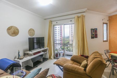 Sala de Estar de apartamento à venda com 2 quartos, 74m² em Vila Indiana, São Paulo