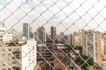 Varanda - vista de apartamento à venda com 1 quarto, 45m² em Jardim Paulista, São Paulo