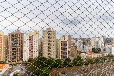 Vista da sala de apartamento à venda com 1 quarto, 50m² em Cambuí, Campinas