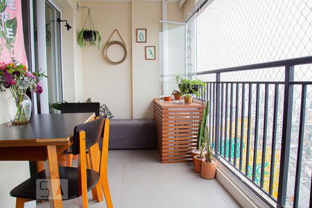 Varanda da Sala de apartamento para alugar com 1 quarto, 35m² em Campos Elíseos, São Paulo