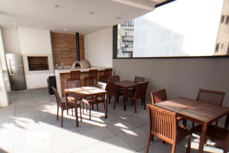 Área comum - Churrasqueira de apartamento para alugar com 1 quarto, 35m² em Campos Elíseos, São Paulo