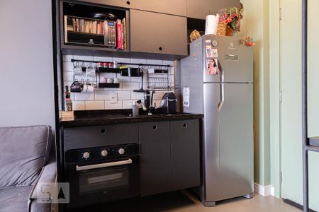 Cozinha de apartamento para alugar com 1 quarto, 35m² em Campos Elíseos, São Paulo