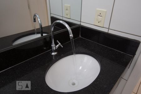 Banheiro social - pia de apartamento para alugar com 2 quartos, 48m² em Condomínio Mirante Sul, Ribeirão Preto