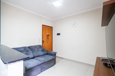 Sala de apartamento para alugar com 1 quarto, 55m² em Vila Aquilino, Santo André